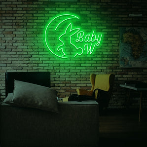 Baby W Neon Sign