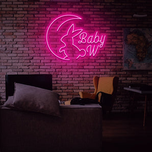 Baby W Neon Sign