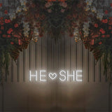 He and She Neon Sign - Neon87