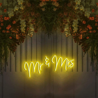 Mr and Mrs 2 Neon Sign - Neon87