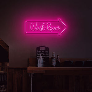 Wash Room Neon Sign